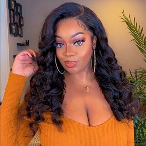 24 inch water wave hair 13x6 lace frontal wig - Ashimary Hair